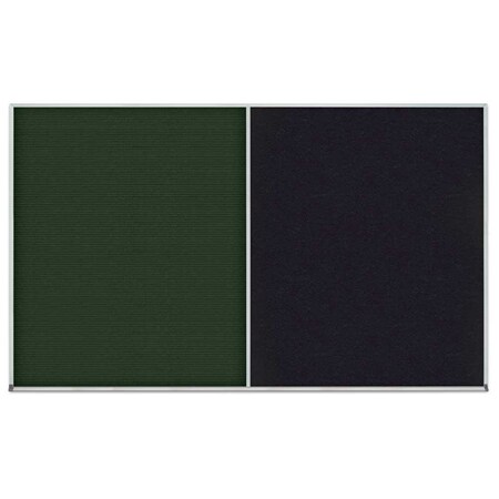 United Visual Products Enclosed Corkboard, 1 Door, 24"x36", 4" Fra UV3401-BLACK-DBURGU